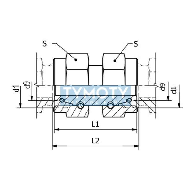 Spojka PMSO2 18L M26v.z./M26v.z O-kr.