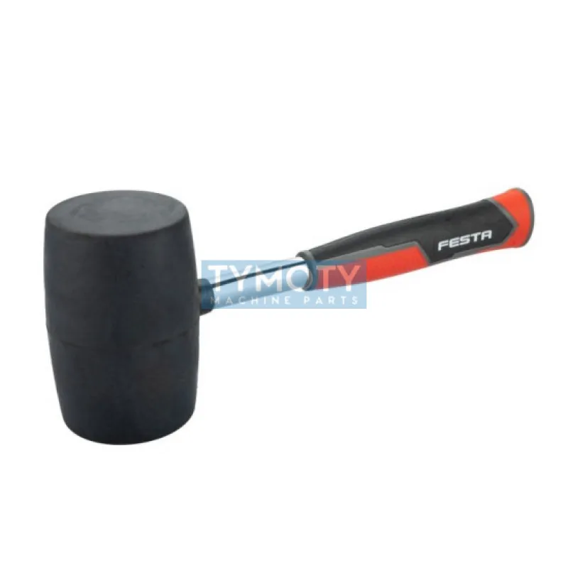 Holka gumová čierna 90 mm s kovovou násadou s pogumovanou rukoväťou, Festa 19290