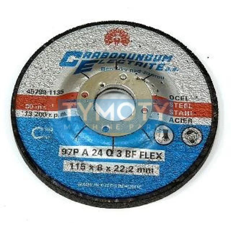 Brúsiaci kotúč na oceľ, vystužený sklotextilom, vypuklý 150x6x22,2 mm 45799 1544.0015 T27