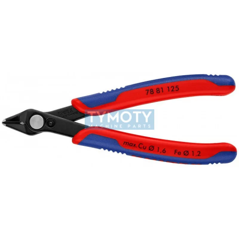 KNIPEX 78 81 125 Electronic Super Knips®, viaczložkové návleky, brunierované