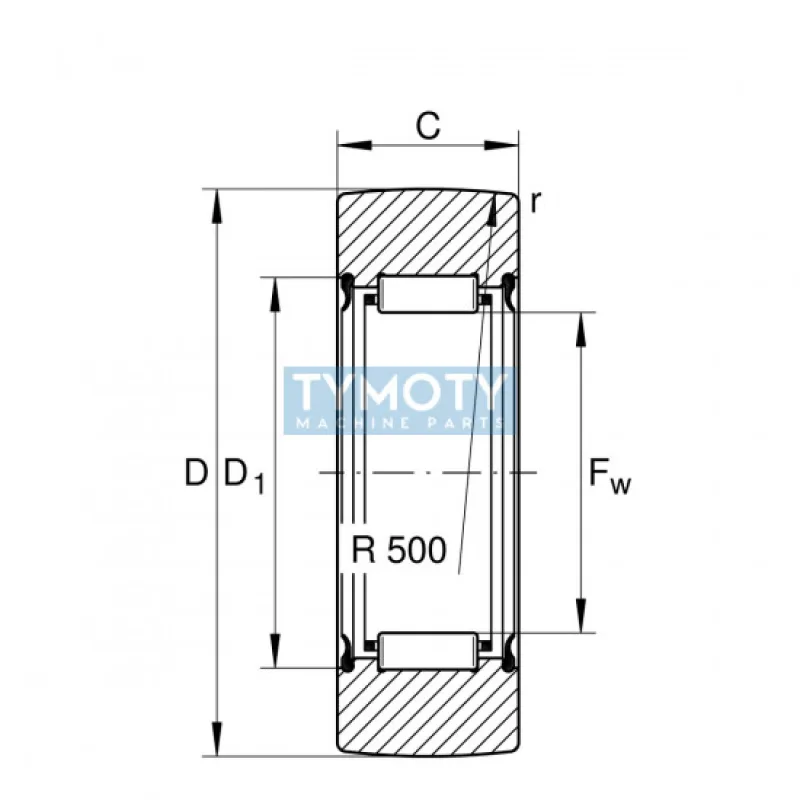 INA RNA 2202 2RS kladka oporná