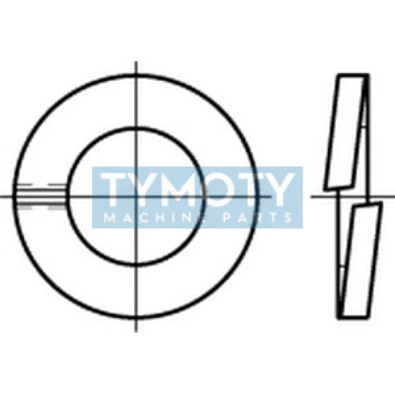 Podložka pružná DIN 127B M16 / 16,2 žiarový zinok