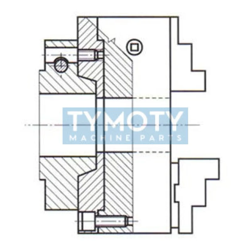 Samostrediace univerzálne skľučovadlo IUS - s tvrdými vonkajšími SCV a vnútornými SCN čeľusťami, 243801, 25