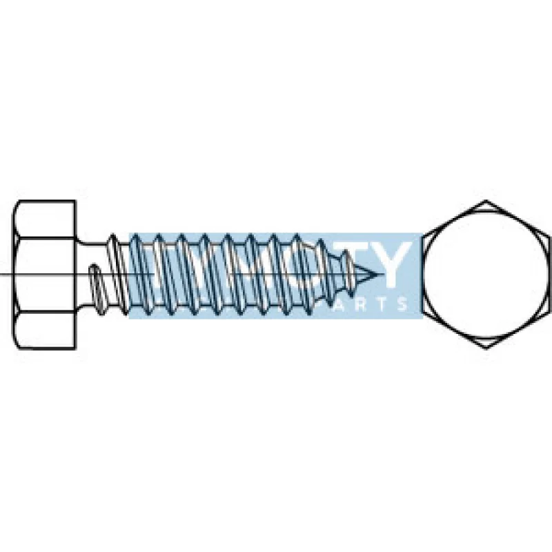 Skrutka samorezná šesťhran DIN 7976C 3,5x13 pozink