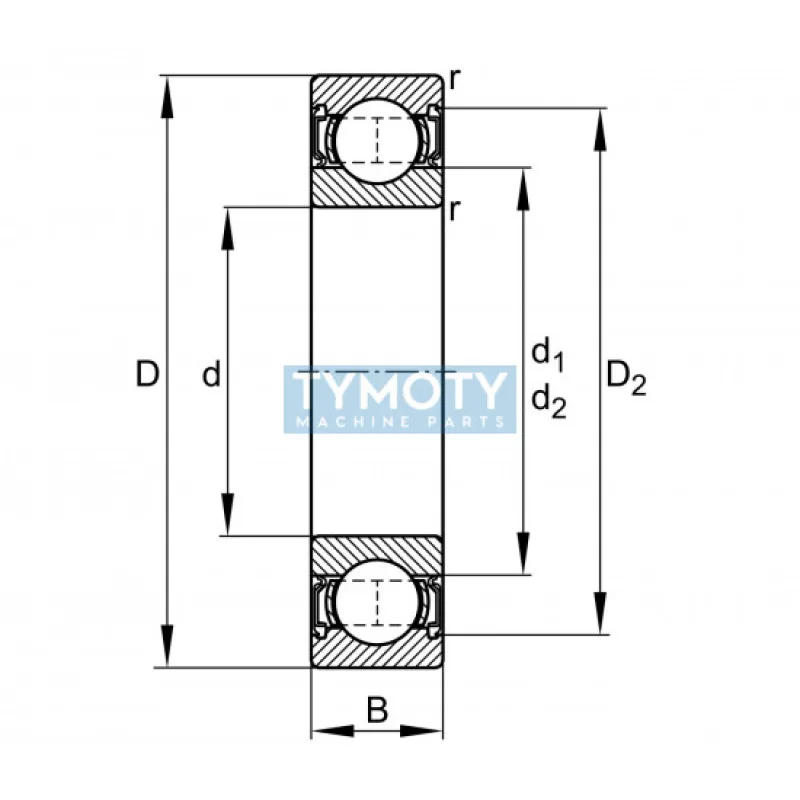 FAG 6212-2RSR-C3 guľkové ložisko