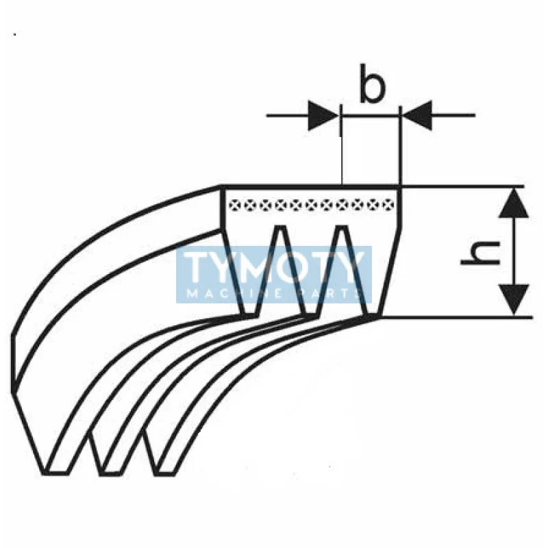 Remeň viacklinový 3 EPJ 636 optibelt Conveyor Power