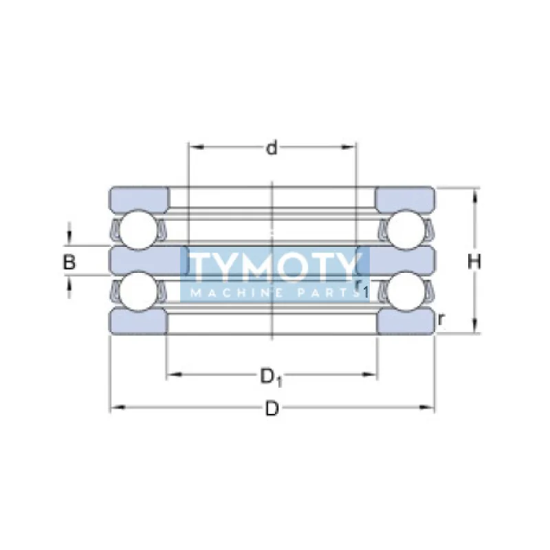 SKF 52312 axiálne guľkové ložisko