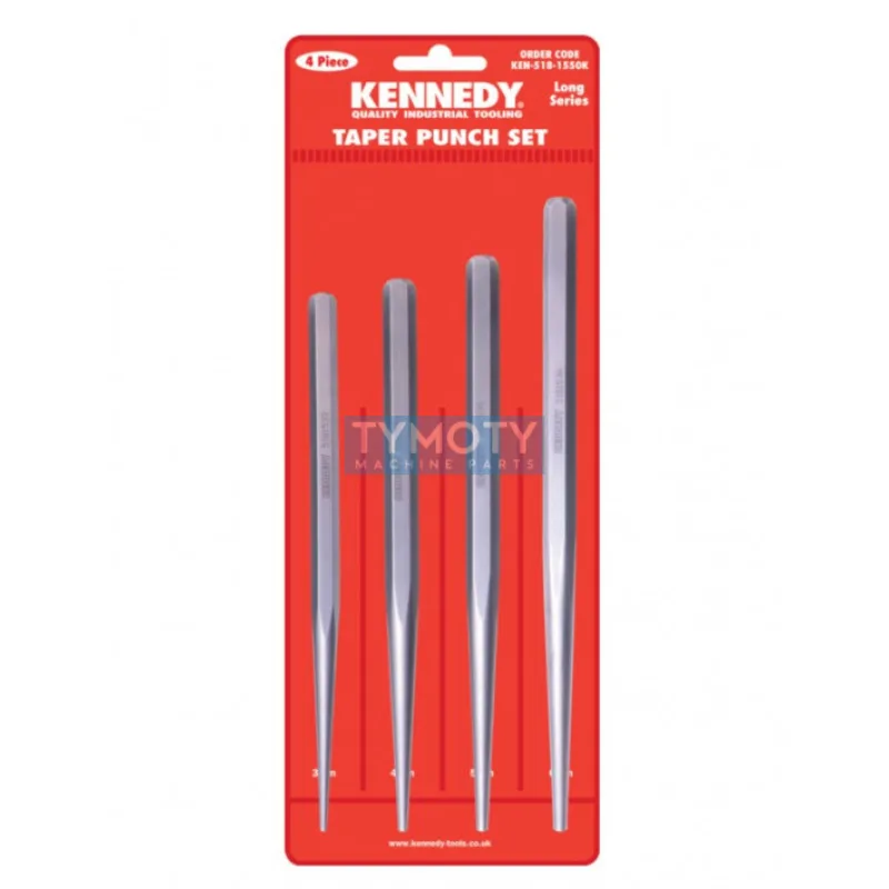 Sada kužeľových priebojníkov 3-6mm, 4.dielna sada Kennedy