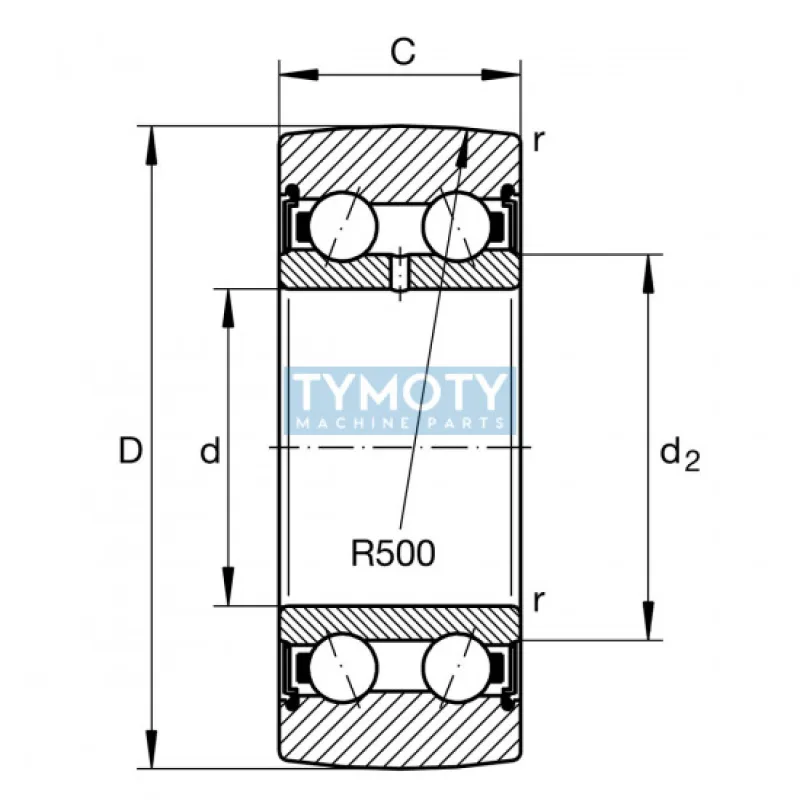 INA LR 5006-2RS ložisková kladka