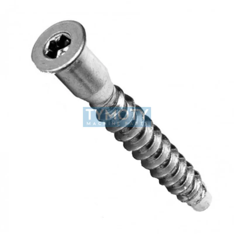 Vrut konfirmát zápustný inbus 5x40 zinok biely