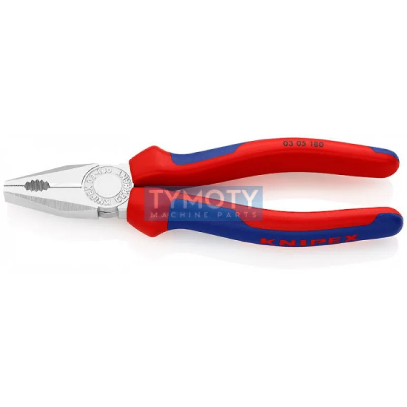 KNIPEX 03 05 180 Kombinované kliešte, viaczložkové návleky, 180 mm
