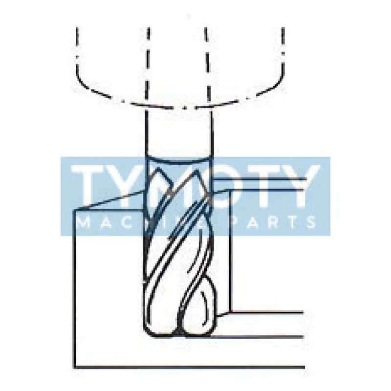 Fréza kopírovacia krátka, s štvrťkruhovými čepieľkami, F540745, 20x36 mm