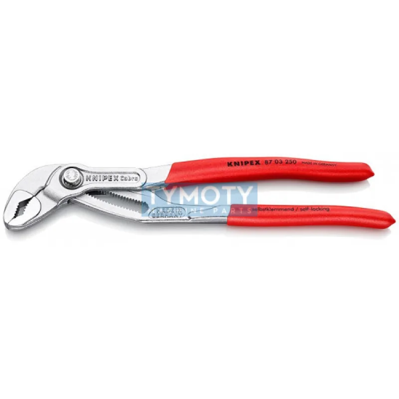 KNIPEX 87 03 250 Kliešte na vodné čerpadlá Hightech , plastové návleky, chrómované 250