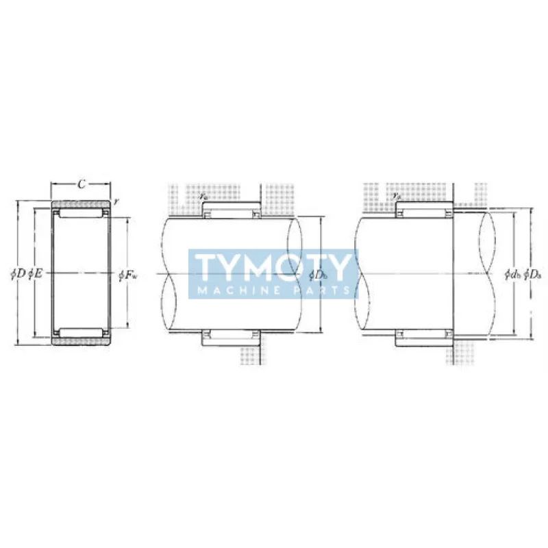 NTN RNAO-80X100X30 ihlové ložisko bez vnútorného krúžku