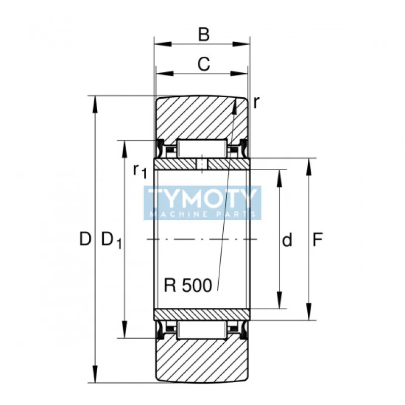 INA NA 2202 X-2RSR kladka oporná