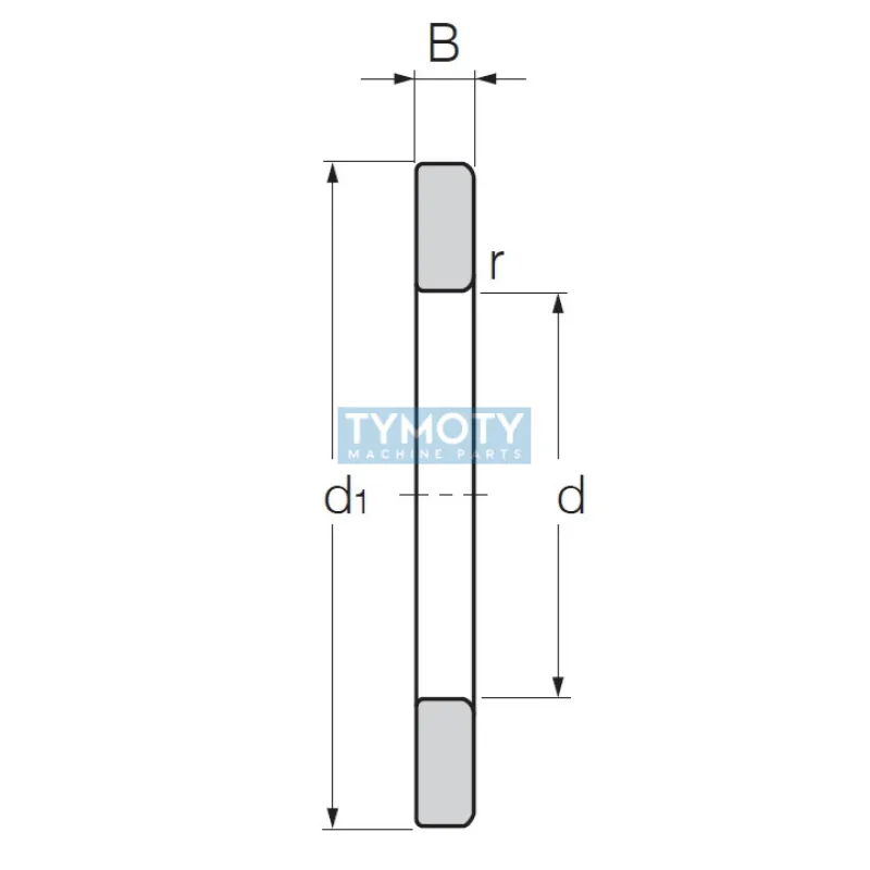 ZEN WS 81115 hriadeľový axiálny ložiskový krúžok
