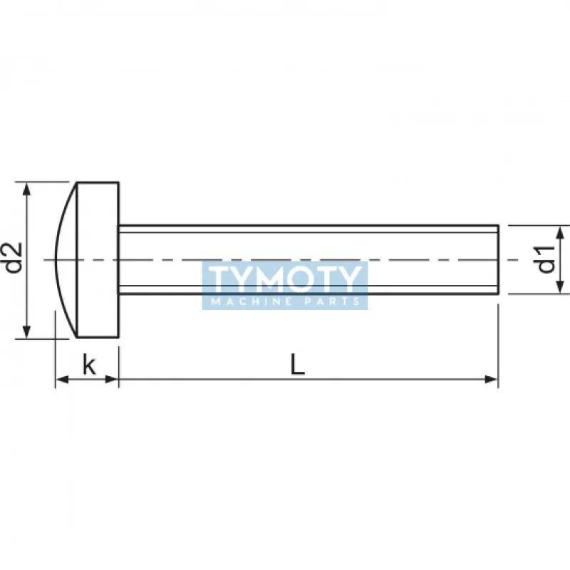 Skrutka s drážkou TORX DIN 7985 M8x30 A2