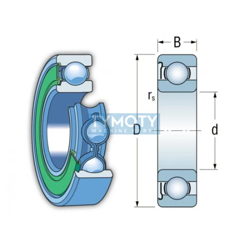 ZKL 6202 Z C3 guľkové ložisko s tesnením