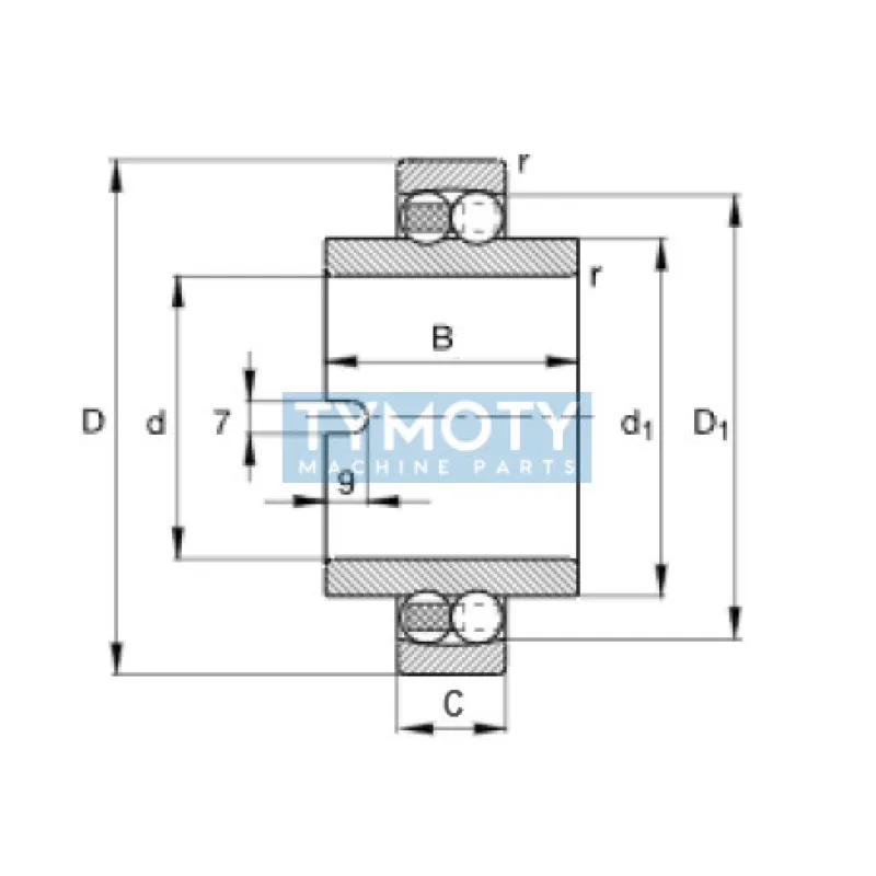 FAG 11310-TVH naklápacie guľkové ložisko