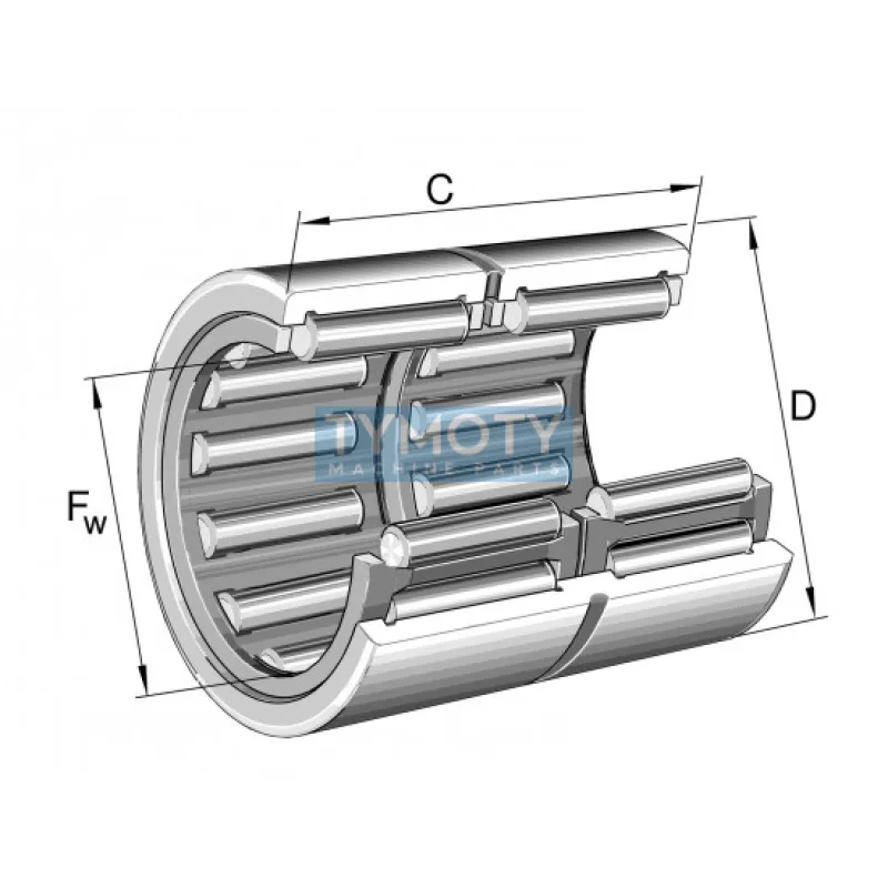 INA RNA 6913 ZW ihlové ložisko bez vnútorného krúžku