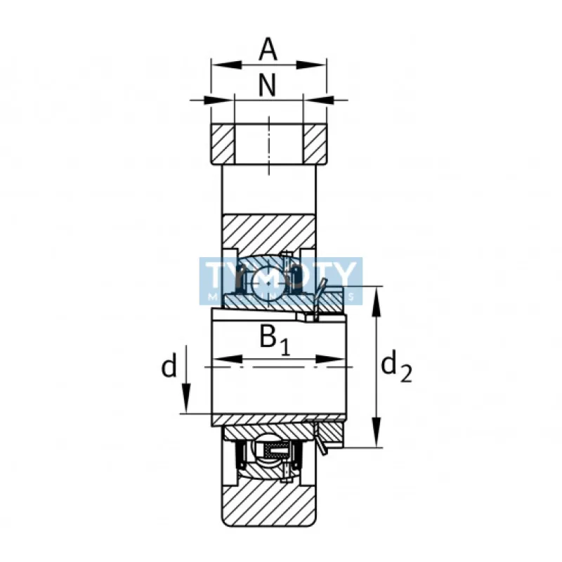 FAG UCT 205 napínacia ložisková jednotka