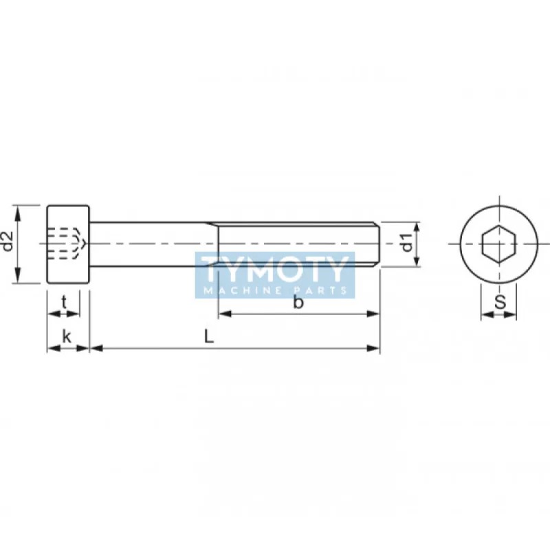 Skrutka valcová nízka hlava-inbus DIN 7984 M6x08 nerez A4
