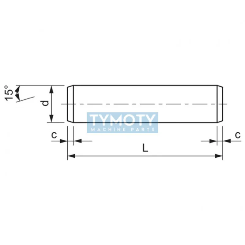 Kolík valcový ISO 2338 h8 4x12 nerez A1