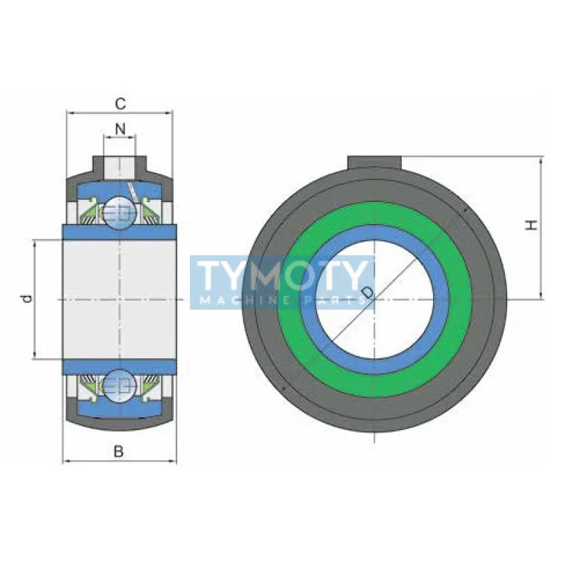 FKL GWR 211PPB21 ložisková jednotka