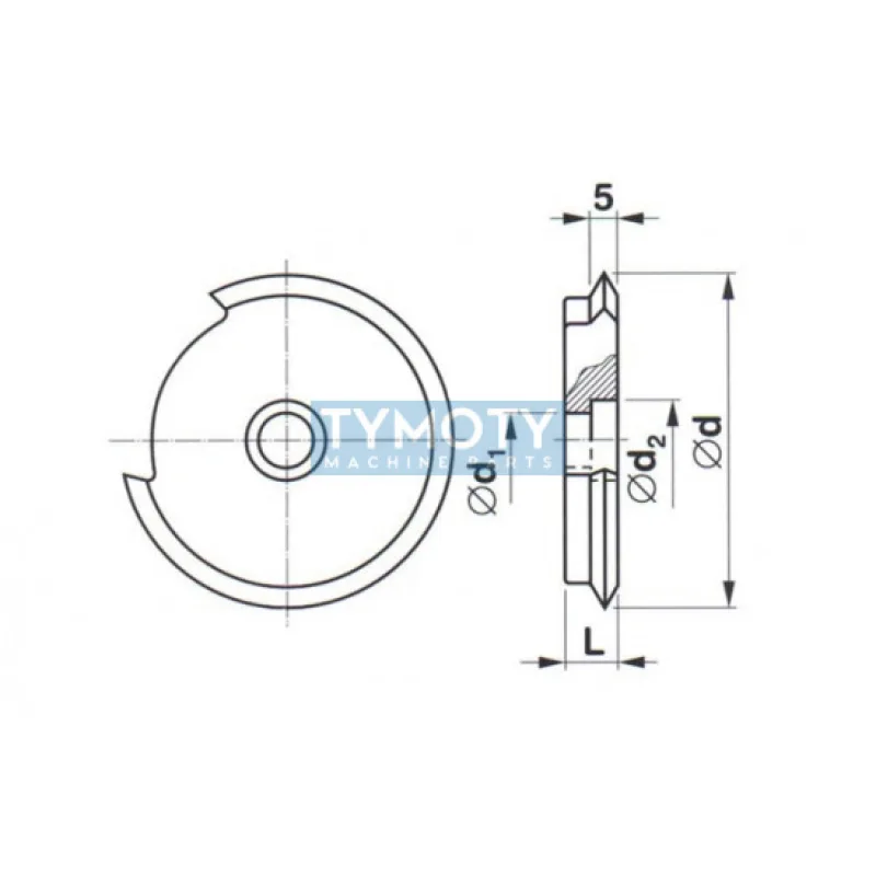 Závitový kotúčový nôž nástrčný na whitworthov a rúrkový závit, 223352, W63x10 mm