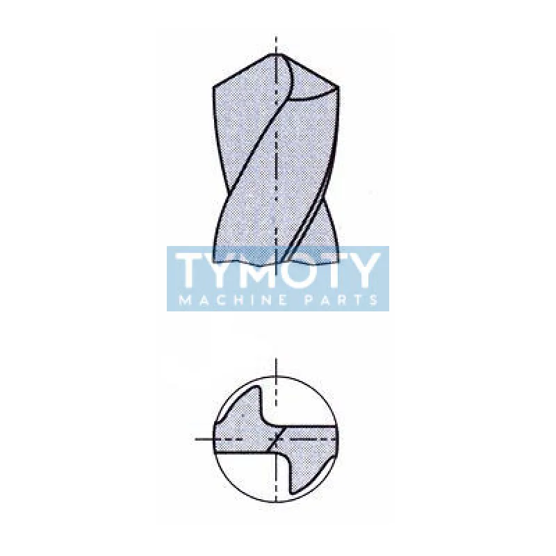 Vrták s valcovou stopkou, ľavorezný - stredný rad HSS, 2914, 1,6 mm