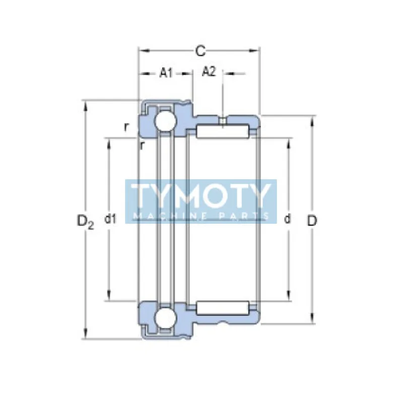 SKF NKX 10 ZTN ihlové ložisko kombinované