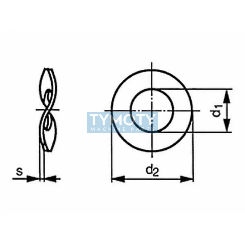 Podložka pružná zvlnená DIN 137B M7 / 7,4