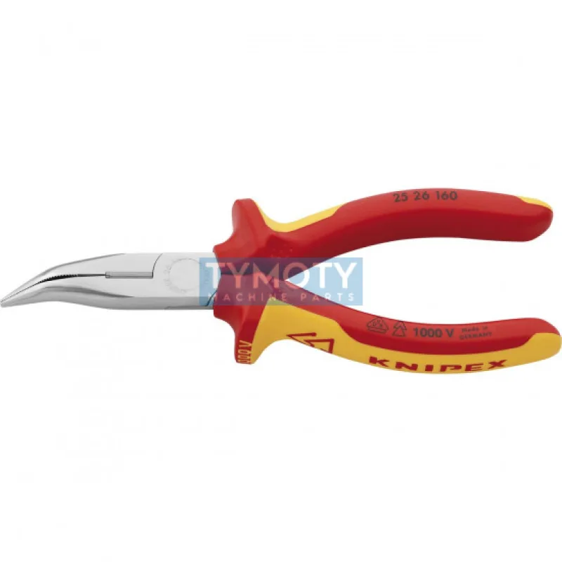KNIPEX 25 26 160 Polguľaté kliešte s čepieľkami pre rádiotechniku izolované viacsl.návleky VDE