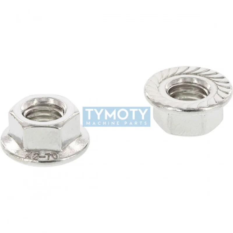 Matica s golierom ozubeným DIN 6923~ M3 nerez A2