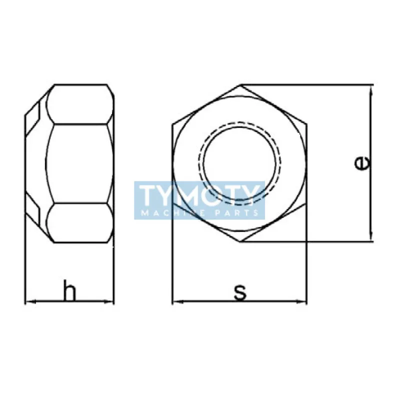 Matica samosvorná celokovová DIN 980 M22x1,50 |08| pozink
