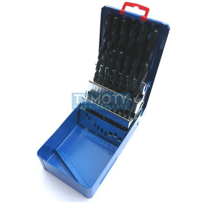 Sada vrtákov DIN 338RN HSS 1-13 mm (po 0,5 mm) 25ks v plechovej krabičke, STIMZET