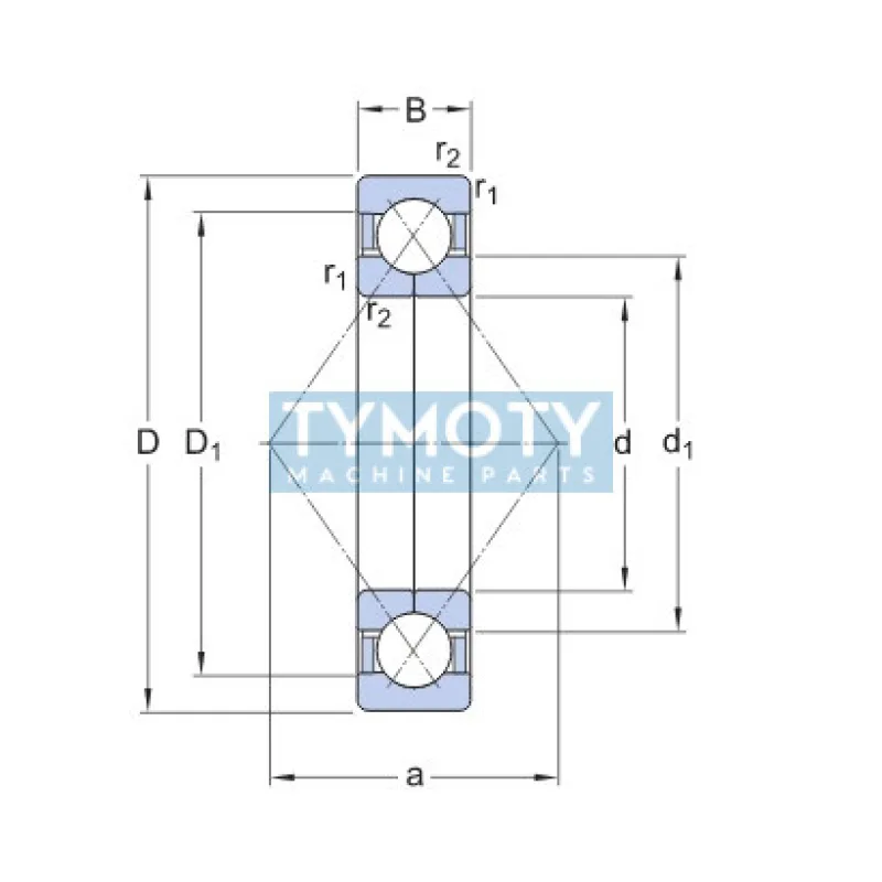 SKF QJ 214 MA/C3 štvorbodové ložisko