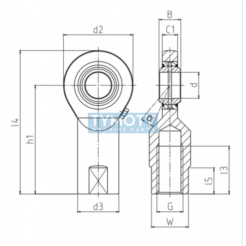 Durbal EFN 17-30-501 Classic Line, kĺbová hlavica