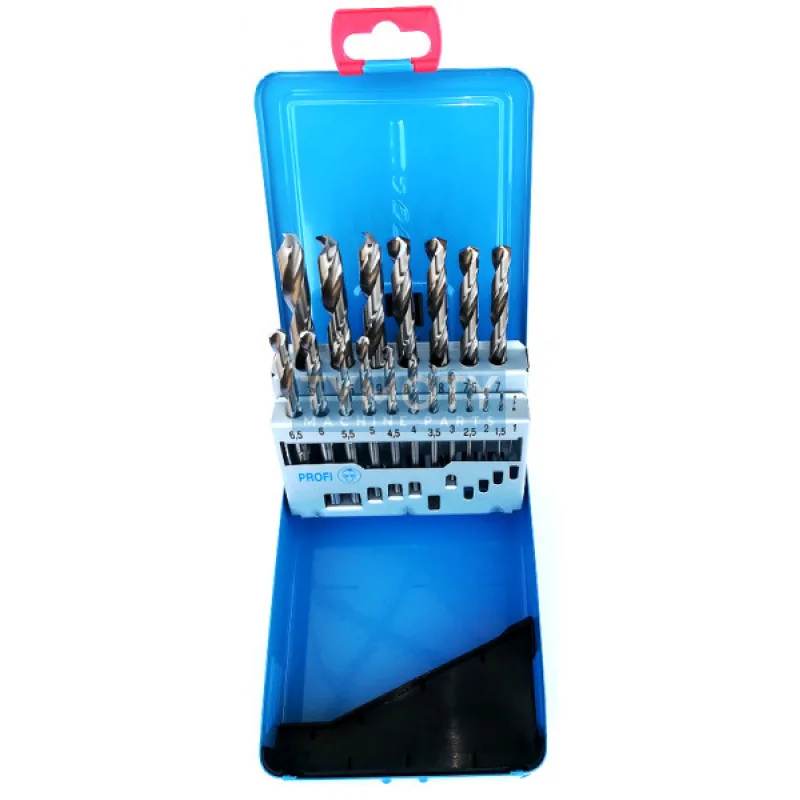 Súprava vrtákov HSSCo 1-10 mm (po 0,5 mm) 19ks /2907/