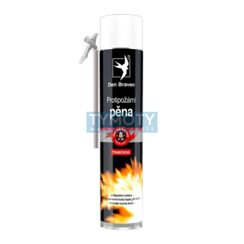 Den Braven Protipožiarna pena - 750 ml červená, trubičková