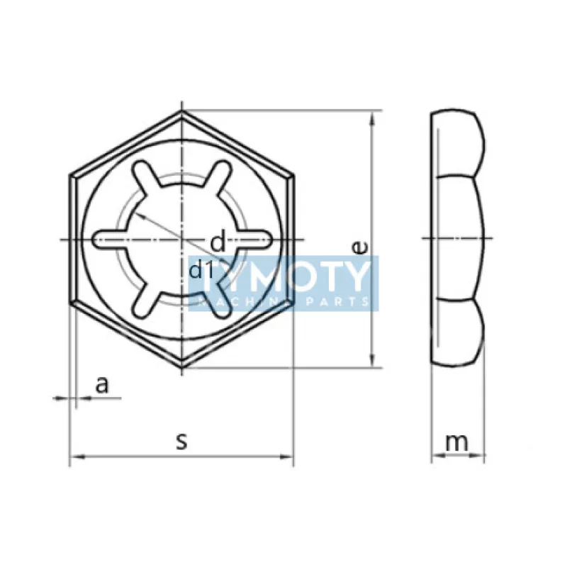 Matica poistná PAL DIN 7967 M14 pozink