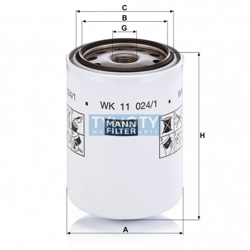 MANN WK 11 024/1 palivový filter
