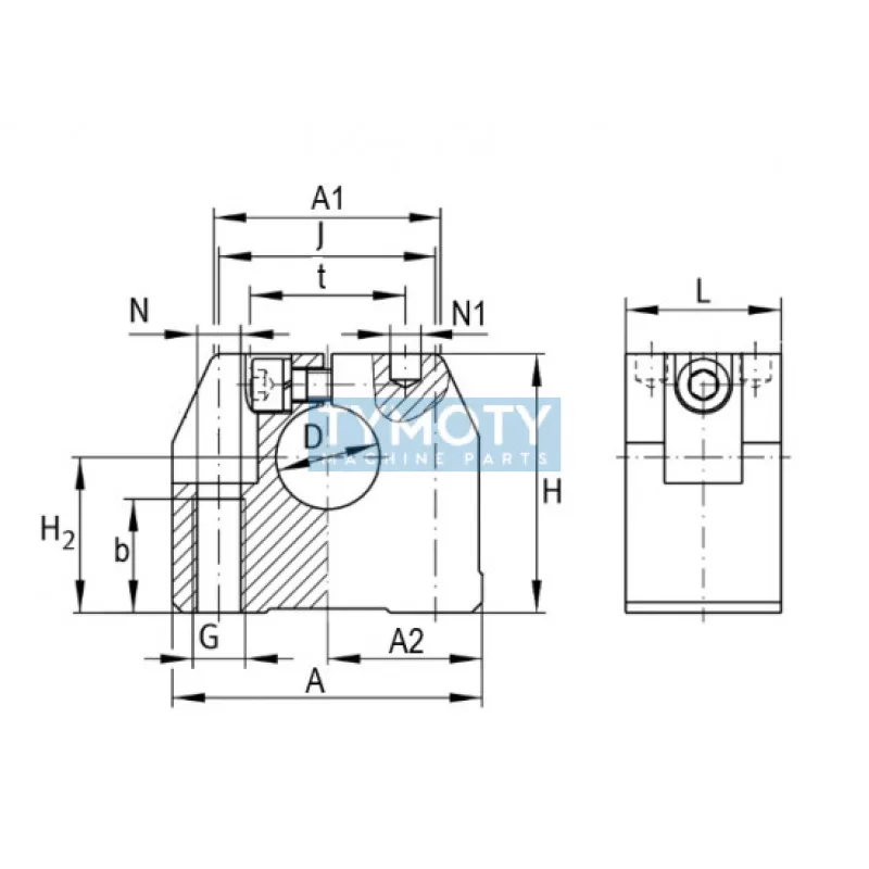 INA GWN 30-B opora vodiacej tyče