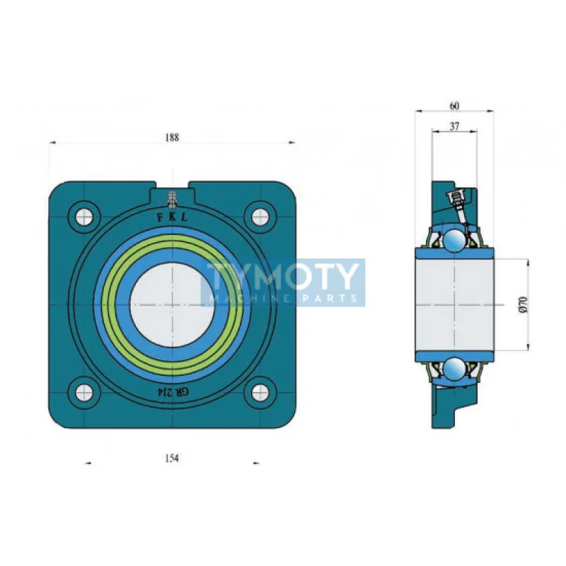 FKL LSGR 214-2TB ložisková jednotka