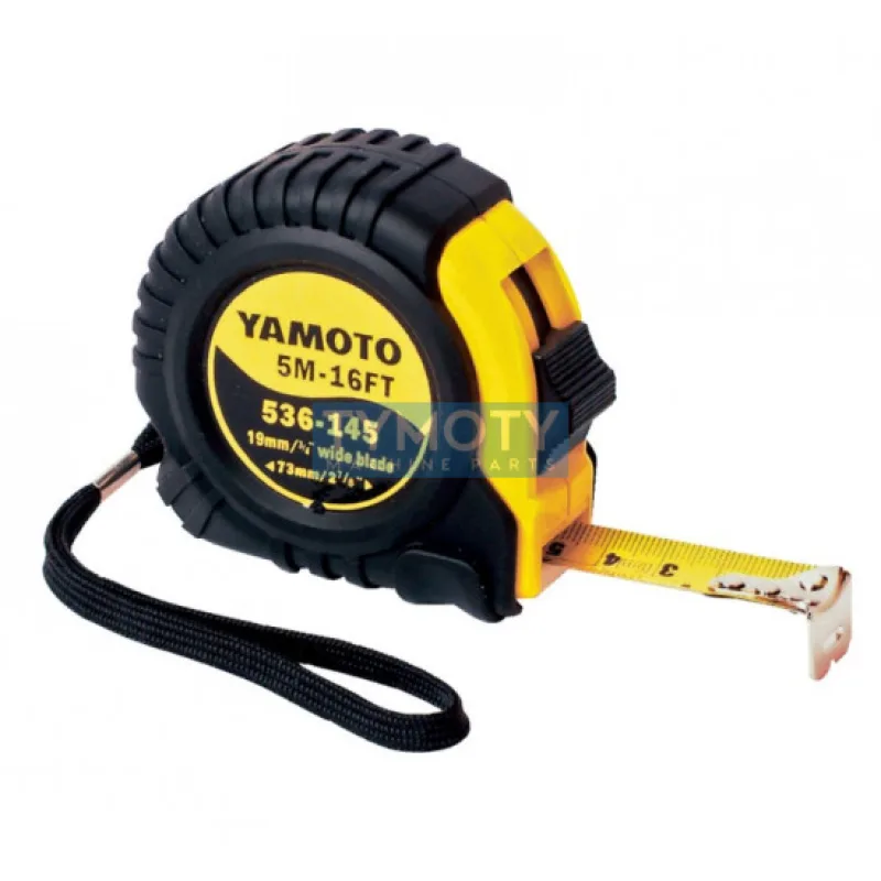 Meter zvinovací 5m/16ft x 19mm metrický/palcový Dynamic Grip 536-145, Yamoto YMT5361450K