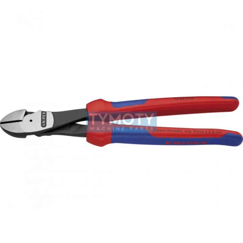 KNIPEX 74 02 250 Silové bočné štiepacie kliešte, viaczložkové návleky, fosfátované na čierno 250 mm