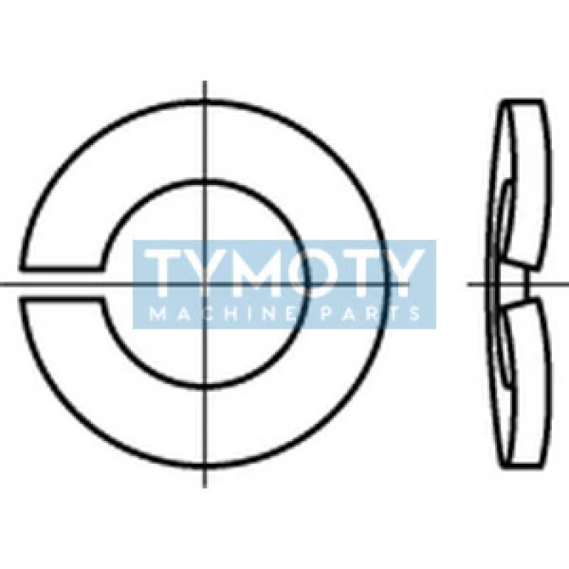 Podložka pružná prehnutá DIN 128A M3 / 3,1 pozink