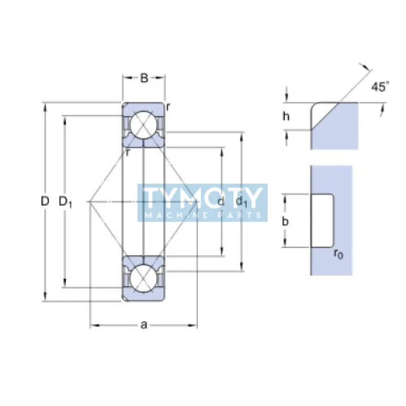 SKF QJ 220 N2MA štvorbodové ložisko