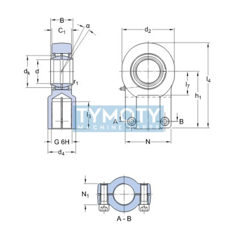 SKF SIQG 50 ES kĺbová hlavica