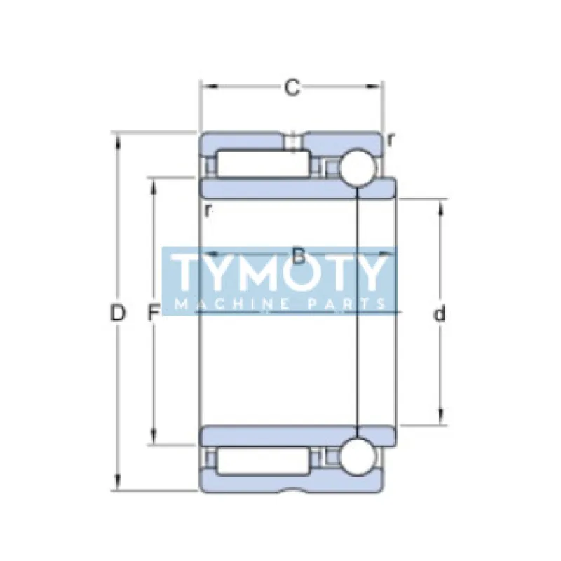 SKF NKIB 5909 ihlové ložisko kombinované